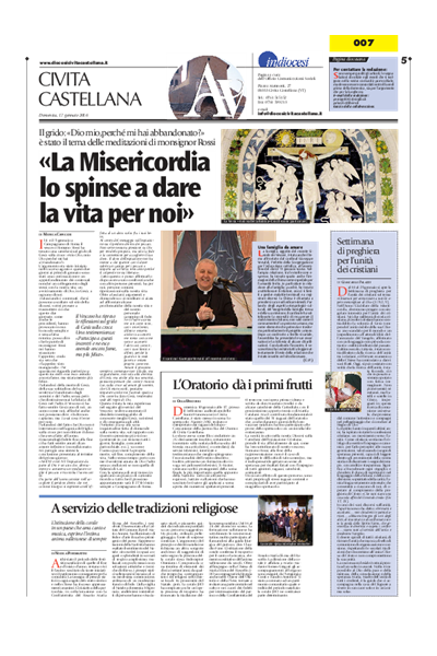 Avvenire - pagina diocesana del 17/01/2016